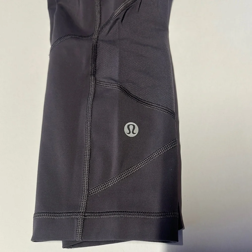 Stylish Black Leggings with Logo Accent